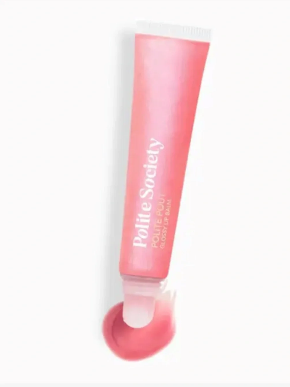 Polite Society Polite Pout Tinted Lip Balm Lipgloss in Peach Bellini BNIB